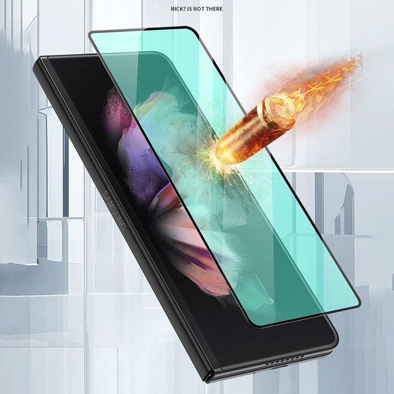 Tempered Glass Screen Protector for Samsung Galaxy Z Fold - Premium Screen Protectors from Dressmycell.com - Just $15.00! Shop now at Dressmycell.com Tempered Glass Screen Protector for Samsung Galaxy Z Fold - Premium Screen Protectors from Dressmycell.com - Just $15.00! Shop now at Dressmycell.com